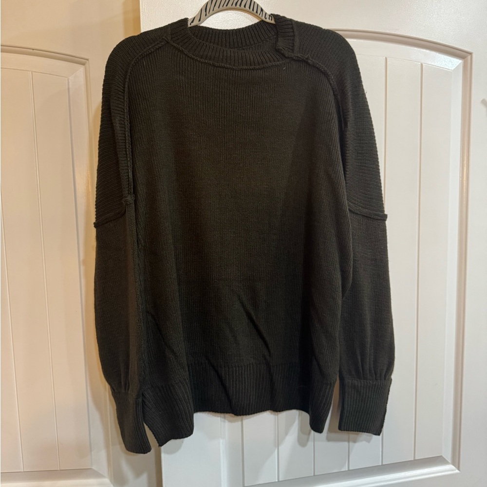 SHEIN Women's Brown Crewneck Sweater